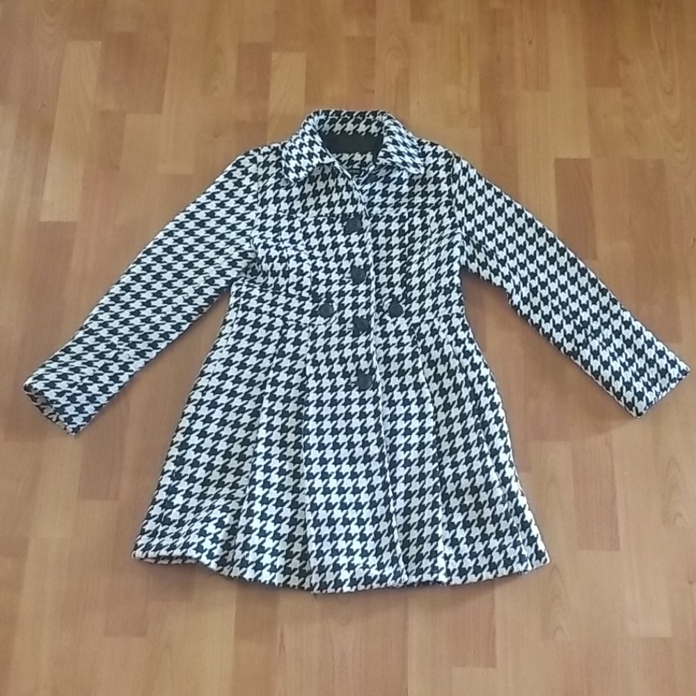 💛 GEORGE kids black and white pea coat